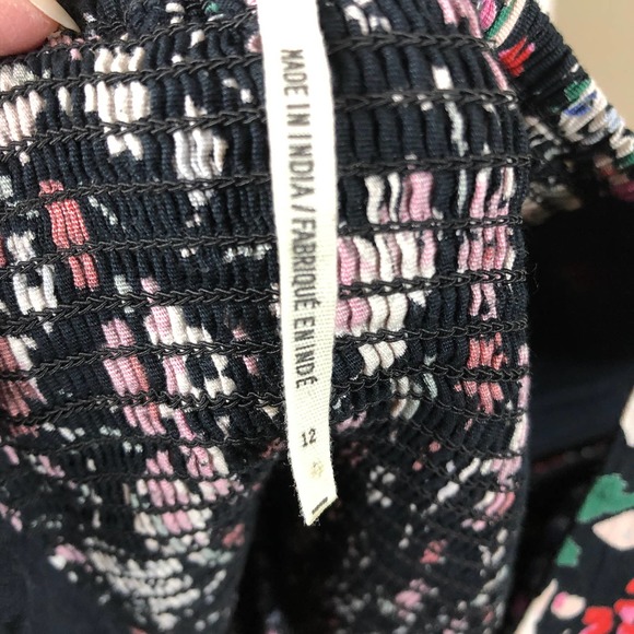 Free People Floral Sun Kissed Summer Swing Dress Womens 12 - Picture 6 of 9